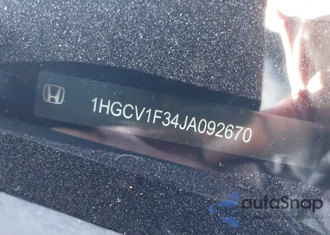 2018 Honda Accord Sport z USA, uszkodzony, nr VIN 1HGCV1F34JA092670